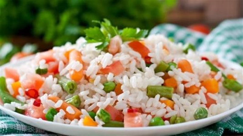 الأرز بالخضار