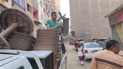 رفع 40 حالة إشغال طريق وضبط 1500 بطاقة تموينية في حملة بالجيزة | صور