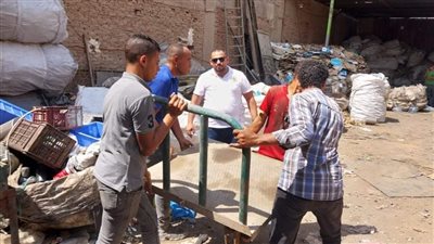 رفع 99 حالة إشغال من محيط مدارس جنوب الجيزة