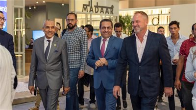  خالد عباس وسفير السنغال بالقاهرة يتفقدان معرض سيتي سكيب 