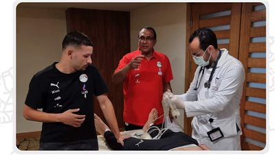 توقيع الكشف الطبي على لاعبي المنتخب الأولمبي تنفيذا لتعليمات الكاف 