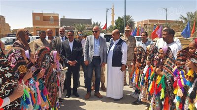 محافظ مطروح يستقبل وزير الري بواحة سيوة لمتابعة مشاريع الصرف الزراعي | صور