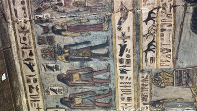 الانتهاء من أعمال ترميم الجزء الجنوبي الغربي من سقف معبد إسنا