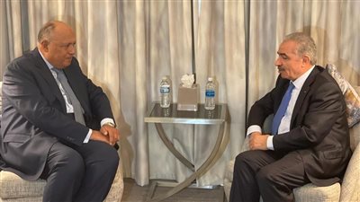 وزير الخارجية يلتقي رئيس الوزراء الفلسطيني في نيويورك