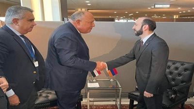 وزير الخارجية يناقش مع نظيره الأرمني تطوير العلاقات الثنائية