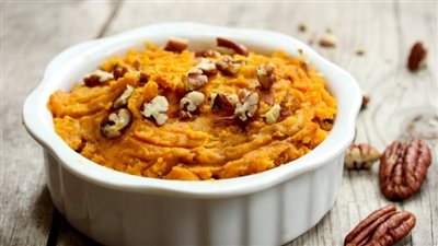 طريقة عمل البطاطا بالكاسترد والكراميل ألذ تحلية