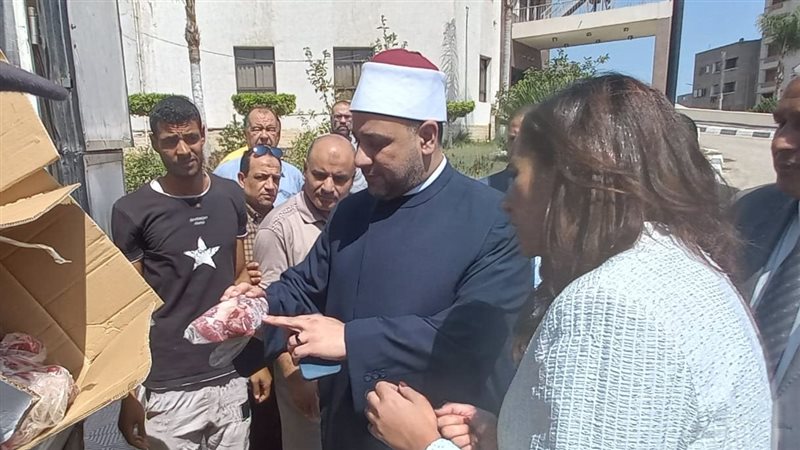 إستلام 2 طن لحوم