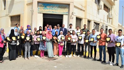 مياه الفيوم تكرم أبناء العاملين والحاصلين علي الماجستير والدكتوراه أثناء الخدمة