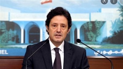 وزير الإعلام اللبناني ضيف كريمة عوض في 