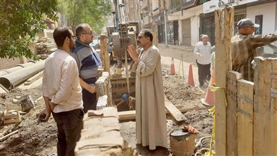 رئيس مياه سوهاج يتفقد مشروع الوصلات المنزلية بقرى ساقلتة والمراغة