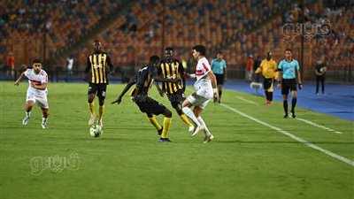 الزمالك يتعادل سلبيا أمام إيليكت التشادي في الشوط الأول |صور