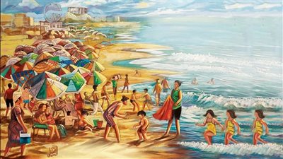 سحر البشر والأمكنة.. معرض فني لـ عبد العزيز السماحي بالأوبرا