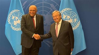 في ختام زيارته لنيويورك.. وزير الخارجية يلتقي سكرتير عام الأمم المتحدة