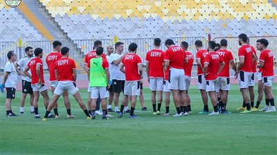 منتخب مصر يختتم تدريباته استعدادا لودية ليبيريا | صور