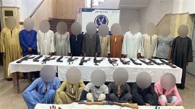 حملة أمنية بأسيوط تضبط 27 قطعة سلاح ناري وتنفذ 626 حكما قضائيا