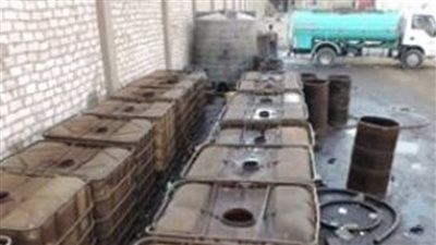 إحباط محاولة بيع 78 ألف لتر بنزين وسولار في السوق السوداء بالجيزة