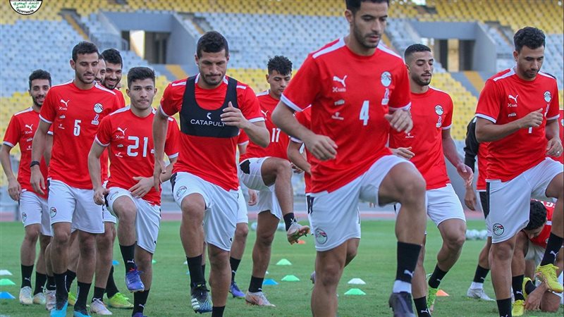 جانب من تدريبات منتخب