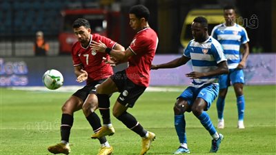 منتخب مصر يتقدم على ليبيريا بهدف مرموش في الشوط الأول | صور