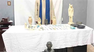 ضبط مزارع بحوزته 47 قطعة أثرية في المنيا 