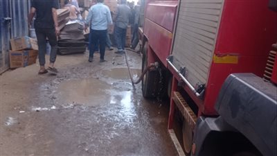 معاينة حريق الطالبية تكشف عن تفحم جميع محتويات الصالة الرياضية وسيارة ملاكي