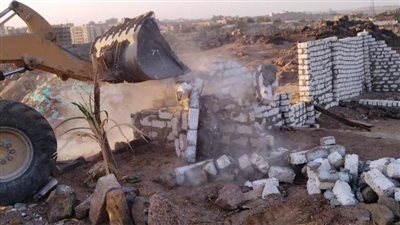 تنفيذ 56 حالة إزالة للتعديات بالشرقية