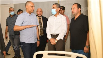 محافظ الغربية يتفقد مستشفى الصدر ومفرمة النفايات الطبية ببسيون