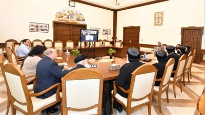 البابا تواضروس يلتقي الوفد المشارك في الجمعية العامة لمجلس الكنائس العالمي