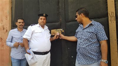 حملة على الاستوديوهات والمخازن المخالفة لاشتراطات الحماية المدنية بالجيزة