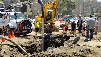 إعادة المياه إلى المهندسين والعجوزة والدقي بعد إصلاح عطل محطة الجيزة