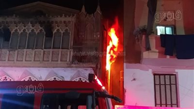 في ظروف غامضة.. حريق هائل بفيلا فرديناند ديليسبس الأثرية ببورسعيد | صور