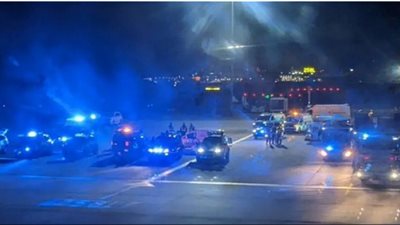 تصادم طائرتي ركاب في مطار هيثرو