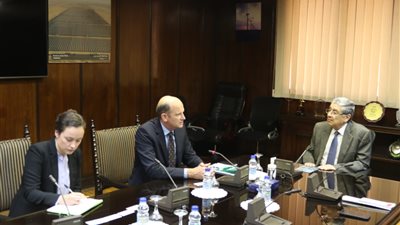 وزير الكهرباء يبحث مع رئيس منظمة الهيدروجين الأخضر سبل تعزيز التعاون