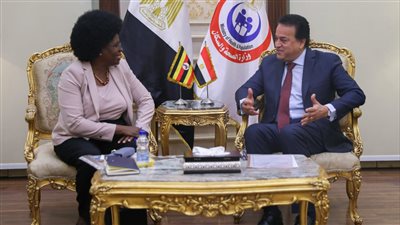 وزير الصحة يستقبل وزيرة العلوم والابتكار بأوغندا لبحث سبل التعاون