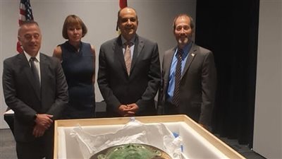 استرداد غطاء تابوت خشبي من متحف هيوستن بالولايات المتحدة الأمريكية