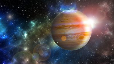 كوكب المشترى يبتعد عن الكرة الأرضية ويمر قرب الشمس