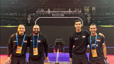 منتخب تنس الطاولة يفوز على السعودية في افتتاح بطولة العالم بالصين