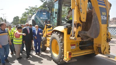 محافظ القليوبية يشهد تجربة محاكاة تصريف الأمطار استعدادًا لموسم الشتاء | صور 