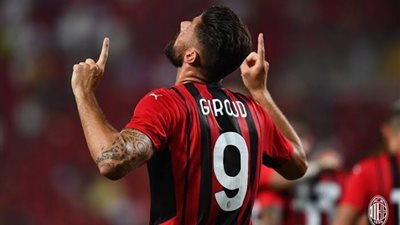 أولفييه جيرو يتوج بجائزة لاعب الشهر مع ميلان 