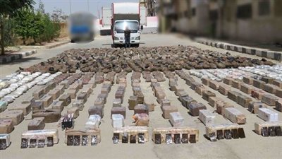 إحباط تهريب 15 ألف طربة حشيش و2 طن بانجو و200 كيلو من مخدر الهيدرو | صور 