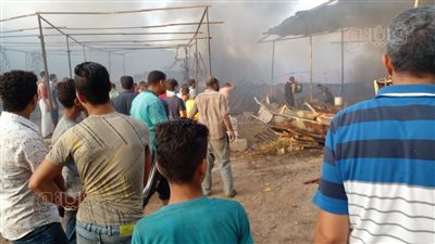 السيطرة على حريق داخل مصنع بلاستيك بالغربية | صور