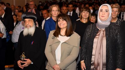 وزيرة الهجرة تشارك في احتفالية مرور 60 عاما على تأسيس أسقفية الخدمات 