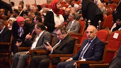 وزير الري وأشرف رشاد وعازر يصلون إلى احتفالية يوم المهندس المدني