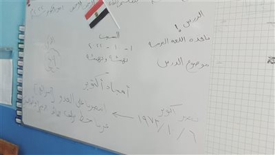 حرب أكتوبر أولى الحصص بمدرسة عزيز أباظة بالإسكندرية 