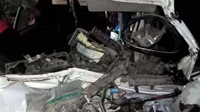 4 ميكروباصات اتهرسوا.. اللحظات الأولى لإصابة 14 شخصا بحادث 