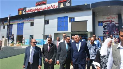 محافظ الوادي الجديد ووزراء التضامن والتنمية المحلية والزراعة يتفقدون مركز حسن حلمي وبيوت الطلبة
