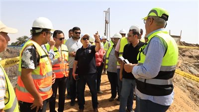 رئيس مياه أسيوط يتفقد أعمال إنشاء محطة مياه المعابدة المرشحة 