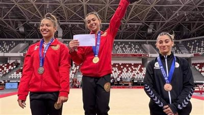 ندى عبد الرحمن تحصد ذهبية الفردي العام لبطولة الجمباز الفني بالجزائر