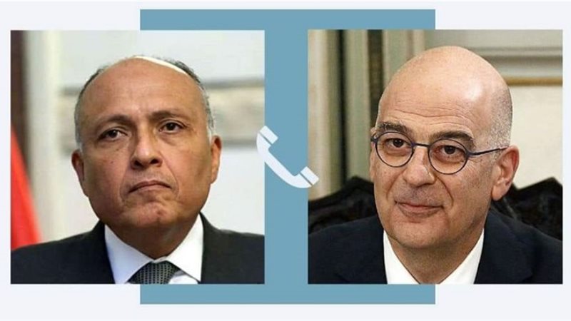 شكري ونظيره اليوناني