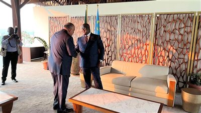وزير الخارجية يلتقي رئيس جمهورية الكونغو الديمقراطية خلال زيارته إلى العاصمة كينشاسا