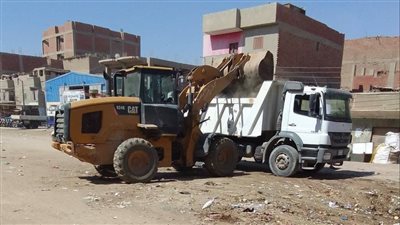 رفع 150 طن قمامة ومخلفات من شوارع وقرى الواسطي ببني سويف